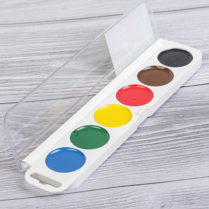 Акварель 6 цветов «Смешарики (Ёжик)»