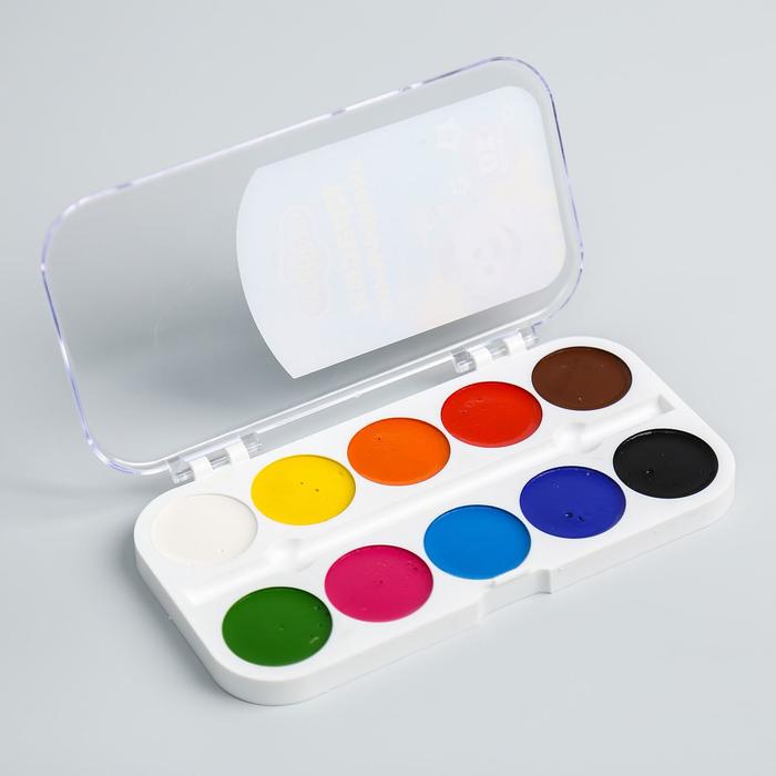 Акварель 10 цветов «Бараш», СМЕШАРИКИ