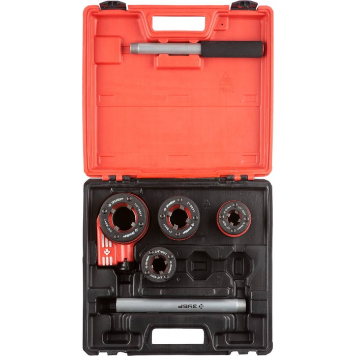 Набор резьбонарезной ЗУБР "ЭКСПЕРТ" 28270-H4, трубный, кейс, 1/2"-1 1/4", 5 предметов