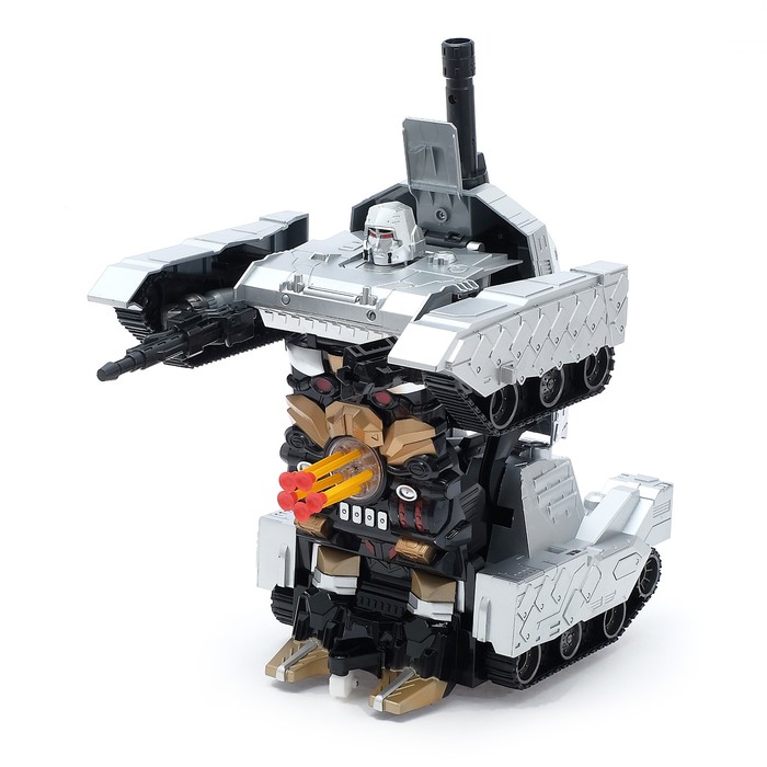 Робот-трансформер радиоуправляемый «Танк», работает от аккумулятора, масштаб 1:10, MZ 2327PF