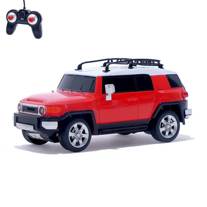 Машина радиоуправляемая "Toyota FJ Cruiser", масштаб 1:24, работает от батареек, свет, МИКС, mz 27055