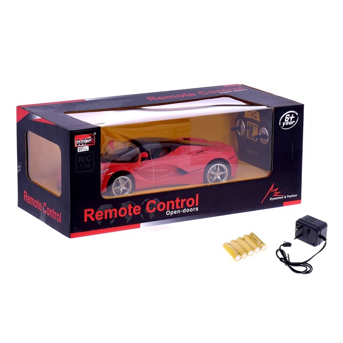 Машина радиоуправляемая "Ferrari LaFerrari", масштаб 1:14, электропривод дверей, МИКС, mz 2290J