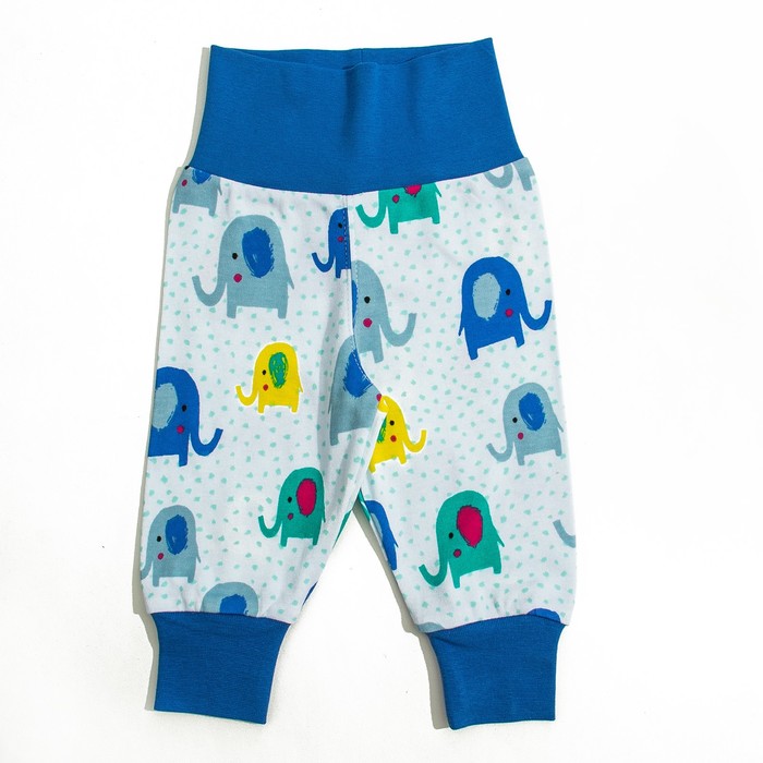 Ползунки без ножек, рост 56 см, цвет белый, принт слоники