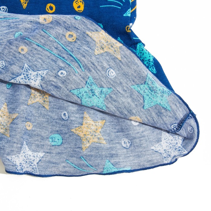 Комплект для девочки, рост 134/140 см, цвет синий, принт звезды