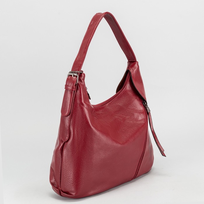 Сумка женская, отдел на молнии, 2 наружных кармана, цвет красный