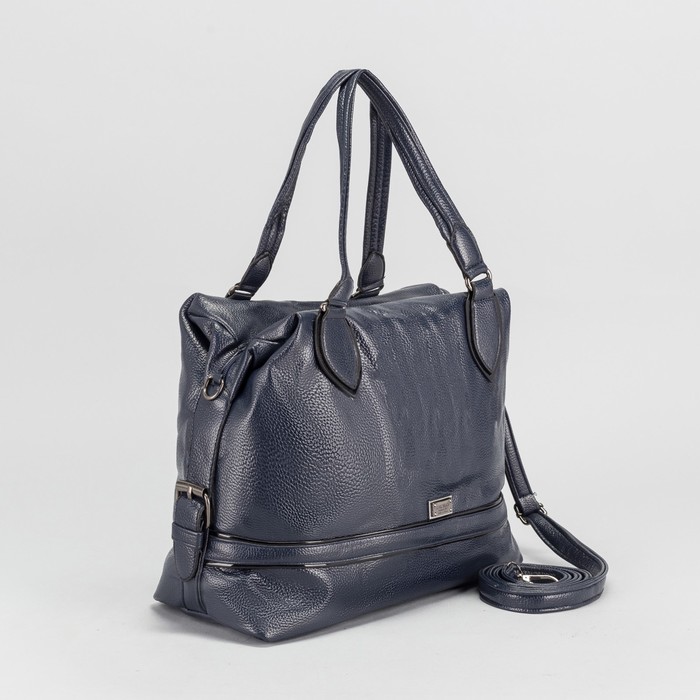 Сумка женская, отдел на молнии, 2 наружных кармана, цвет синий