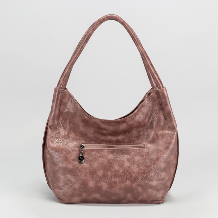 Сумка женская на молнии, 1 отдел, наружный карман, цвет светло-коричневый