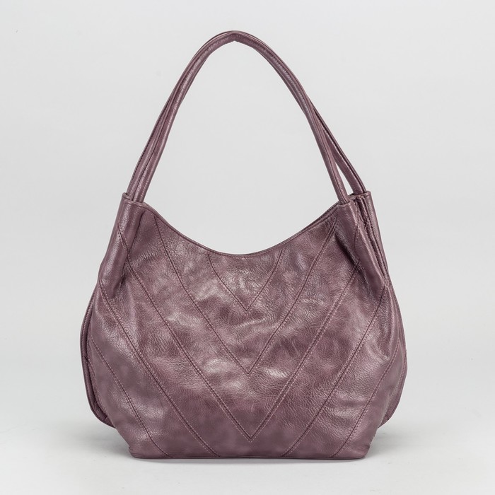 Сумка женская на молнии, 1 отдел, наружный карман, цвет светло-фиолетовый