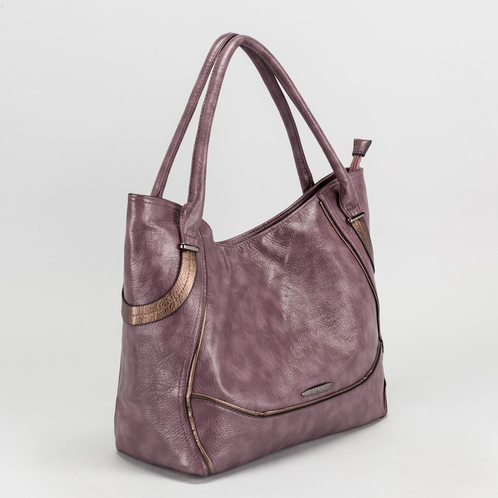 Сумка женская на молнии, 1 отдел, наружный карман, цвет светло-фиолетовый