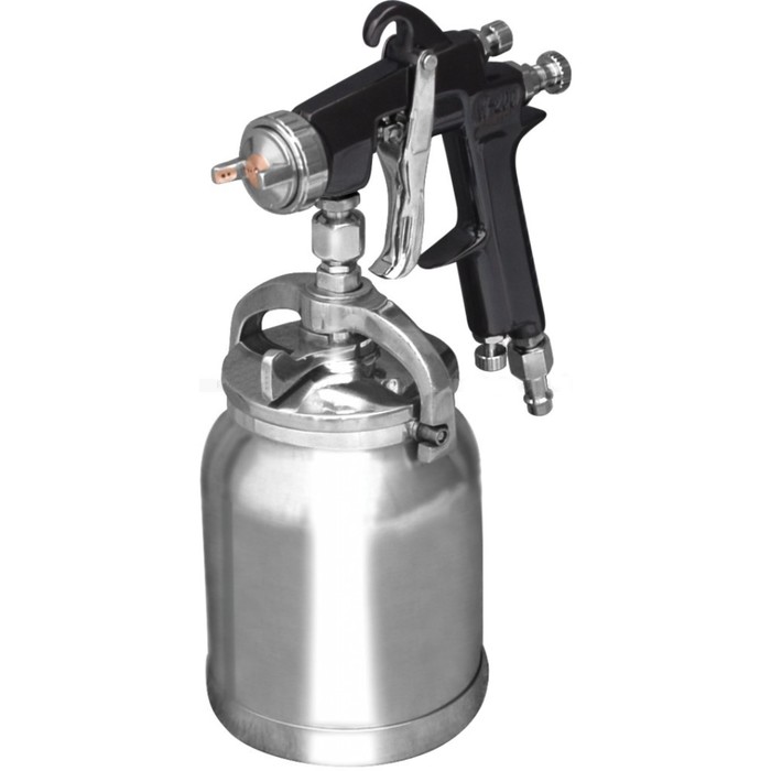 Краскораспылитель "Кратон" HVLP-02S, дюза 1.5 мм, 3-4 атм, 85-110 л/мин, 1 л., 1.4"