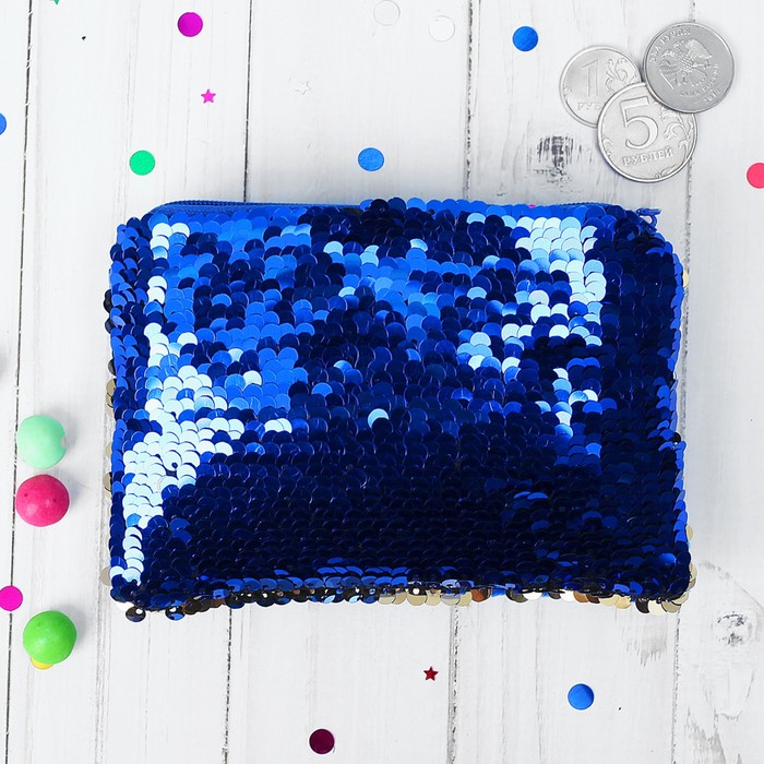 Кошелек "Северное сияние" синий