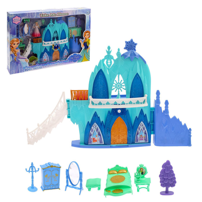 Замок для кукол "Сказка" с аксессуарами, световые и звуковые эффекты