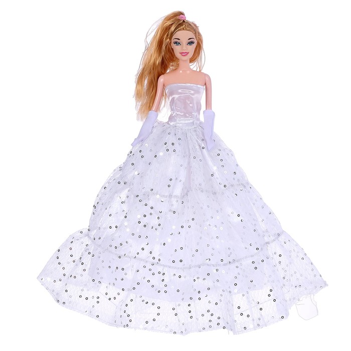 Кукла модель "Мария" в свадебном платье с аксессуарами, МИКС