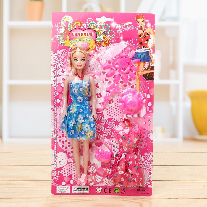 Кукла-модель «Наташа» в платье с аксессуарами, МИКС