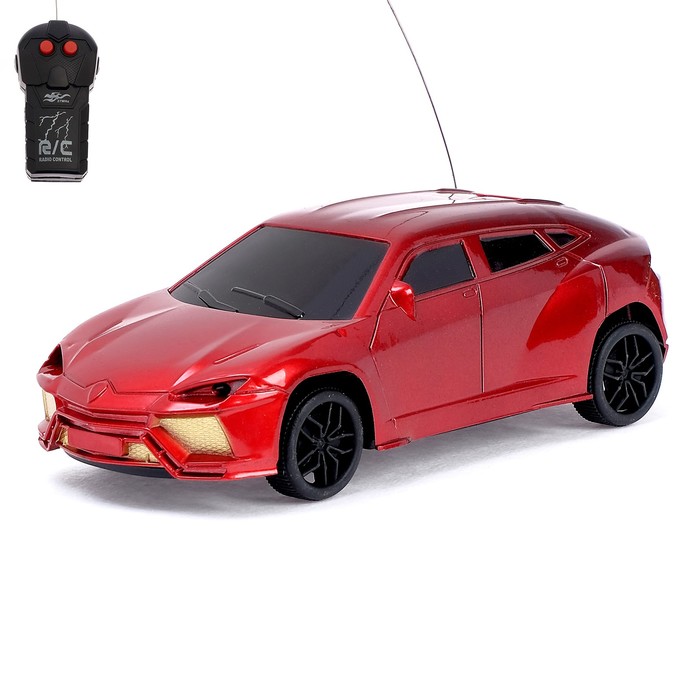 Машина радиоуправляемая "Гоночный джип", работает от батареек, цвета МИКС