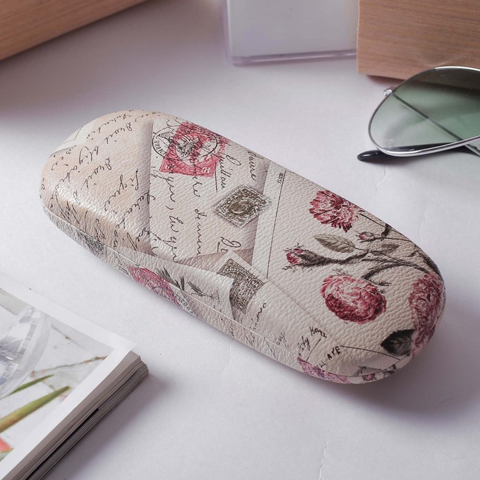 Футляр для очков Шарль, 16,5*4*6,5см, цветы микс
