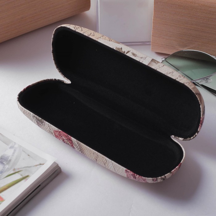 Футляр для очков Шарль, 16,5*4*6,5см, цветы микс