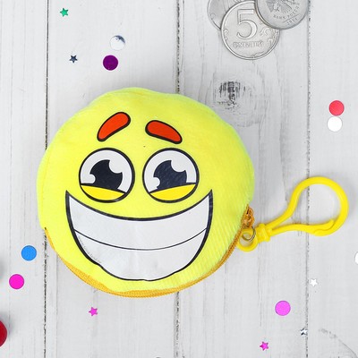 Кошелёк детский "Смайлик", 9 х 9 cм