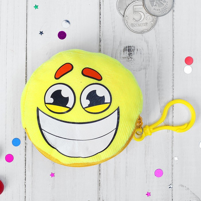 Кошелёк детский "Смайлик", 9 х 9 cм