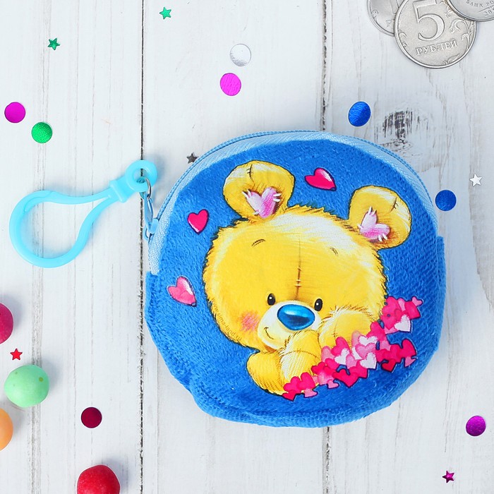 Кошелёк детский "Мишутка", 9 х 9 cм