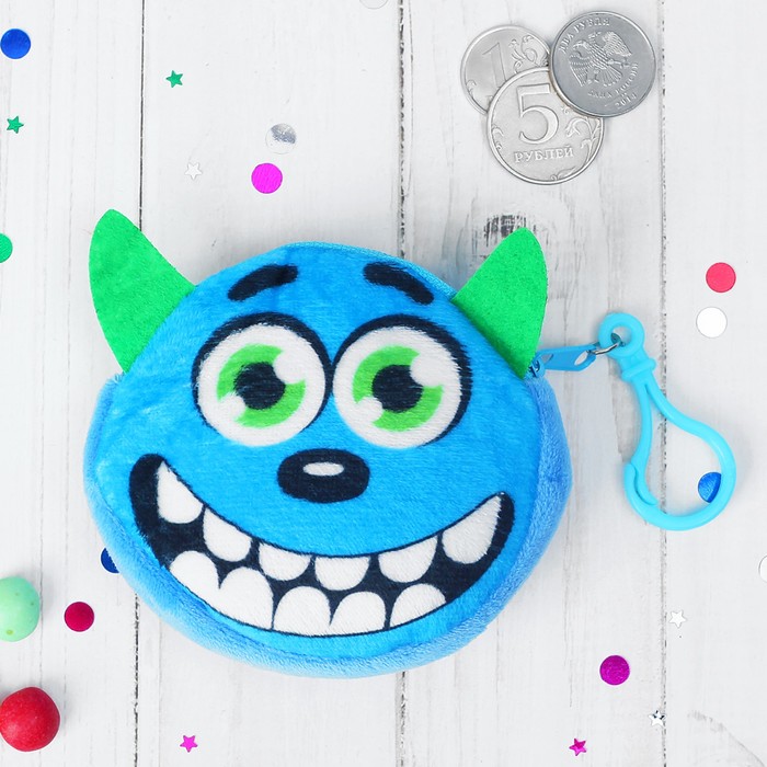 Кошелёк детский "Монстрик", 9 х 9 cм