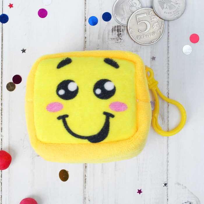 Кошелёк детский "Улыбайся", 5,5 х 5,5 cм