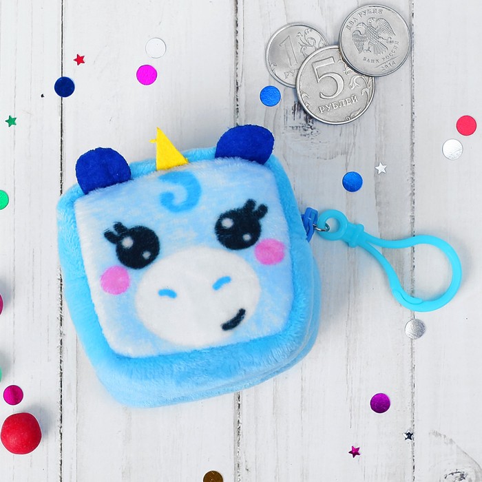 Кошелёк детский "Единорожка", 5,5 х 5,5 cм