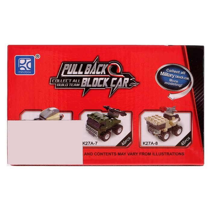 Конструктор «Гонка» с инерционным механизмом, 38 деталей, МИКС