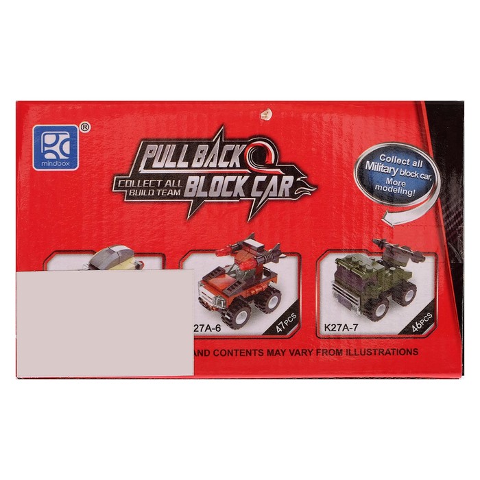 Конструктор «Гонка» с инерционным механизмом, 38 деталей, МИКС