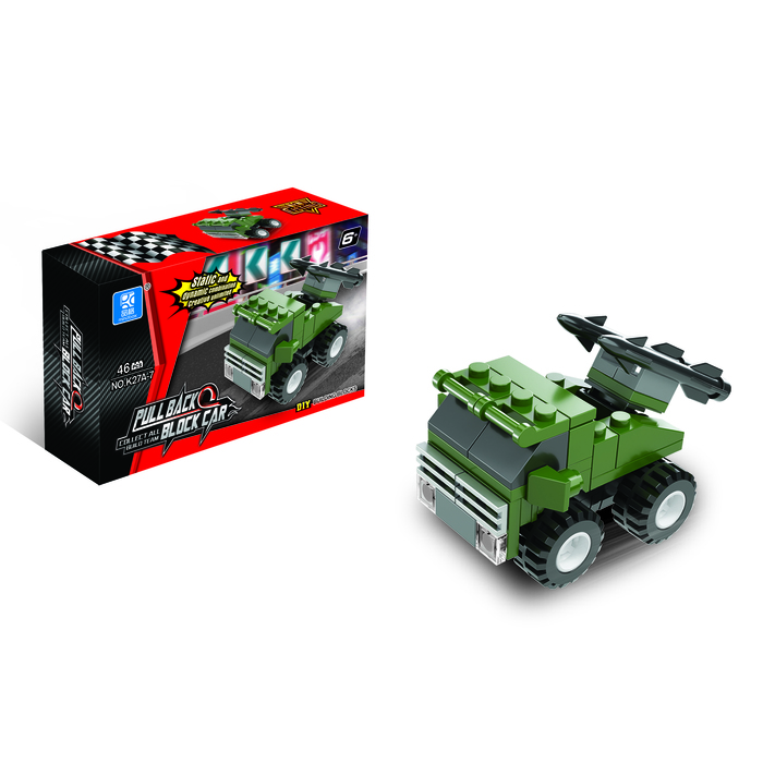 Конструктор «Гонка» с инерционным механизмом, 38 деталей, МИКС