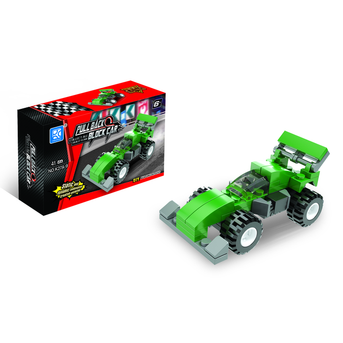 Конструктор «Гонка» с инерционным механизмом, 38 деталей, МИКС