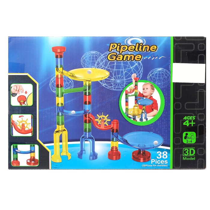 Конструктор «Трубчатые лабиринты», 38 деталей