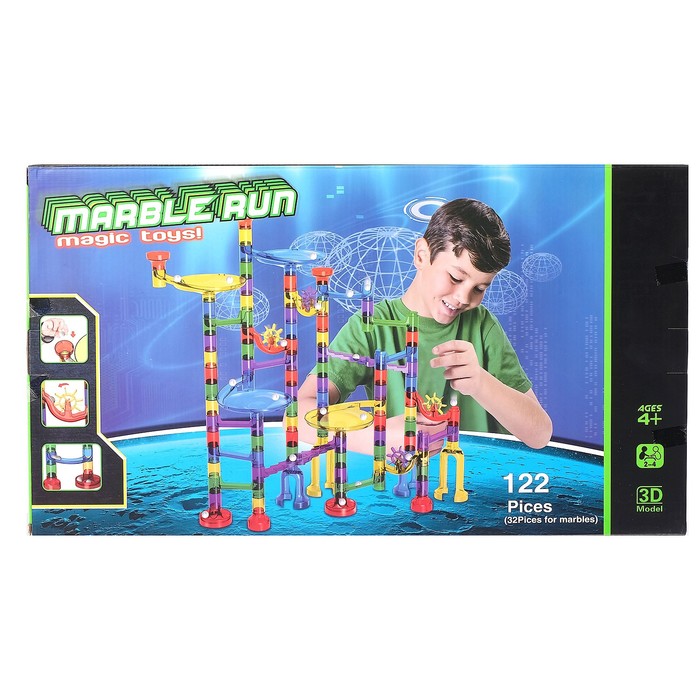 Конструктор «Трубчатые лабиринты», 122 детали