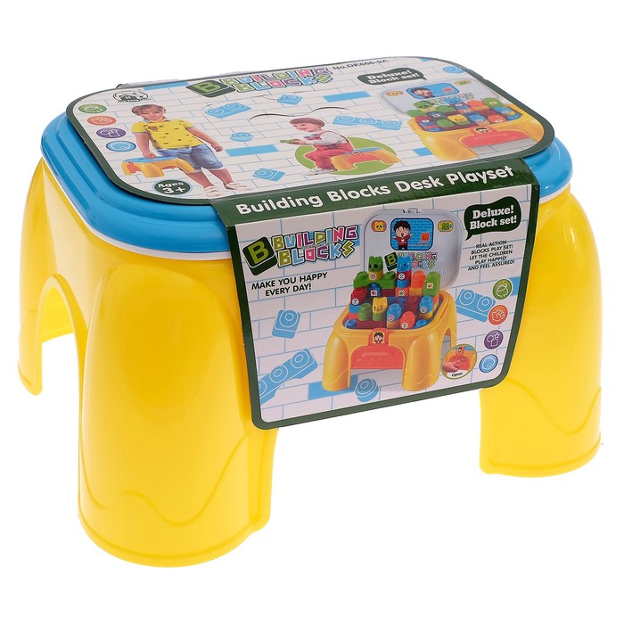 Развивающий конструктор-табурет, 33 детали