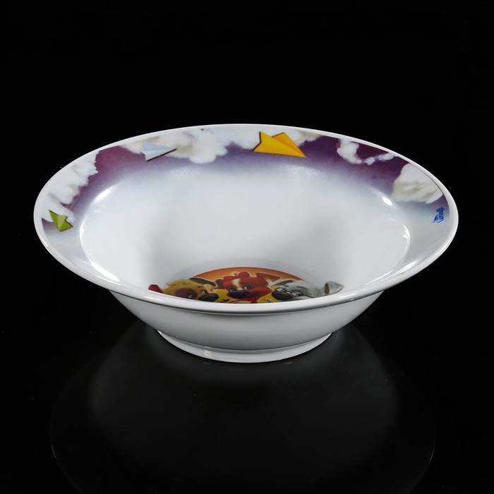 Набор посуды "Озорная семейка на ракете", 3 предмета: кружка 250 мл, миска 300 мл, тарелка 20 см