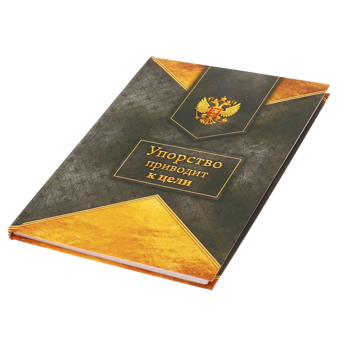 Ежедневник "Упорство приводит к цели", твёрдая обложка, А5, 80 листов