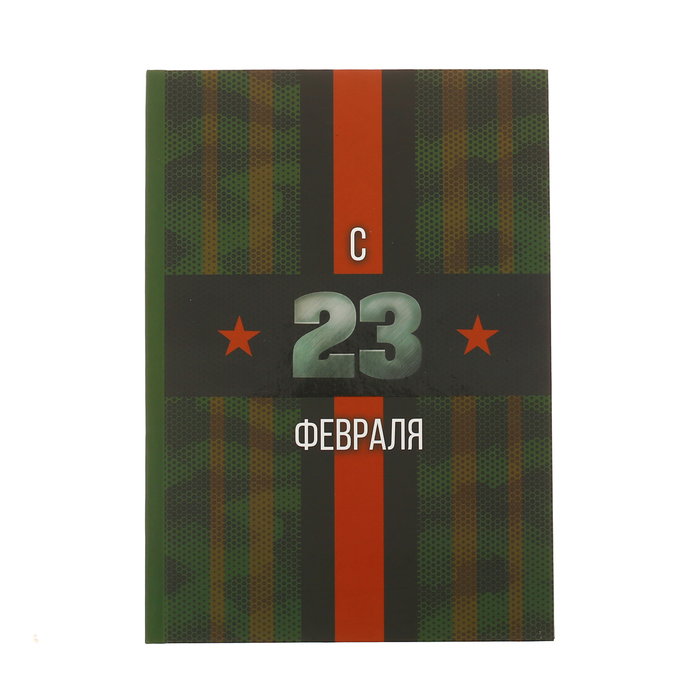 Ежедневник "С 23 Февраля", твёрдая обложка, А5, 80 листов