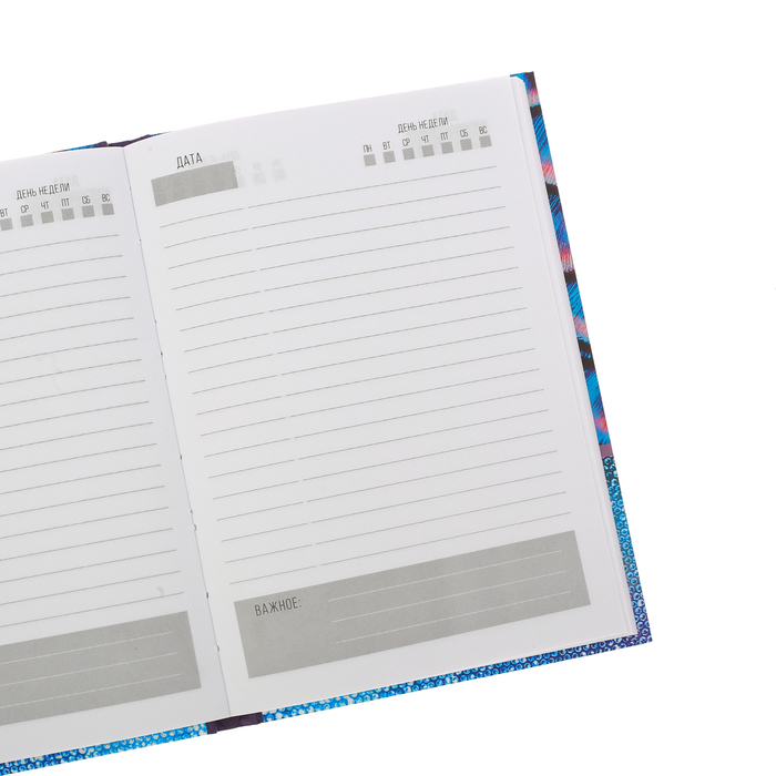 Ежедневник "Яркого дня", твёрдая обложка, А5, 80 листов