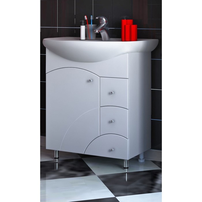 Тумба Sun&Aqua "Макарена 65", 1 дверь, 3 ящика, под умывальник "Стелла 65"