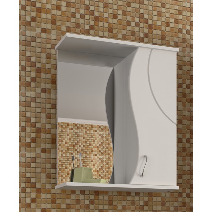 Шкаф-зеркало Sun&amp;Aqua ALLESSunDRO 60, правый, цвет белый