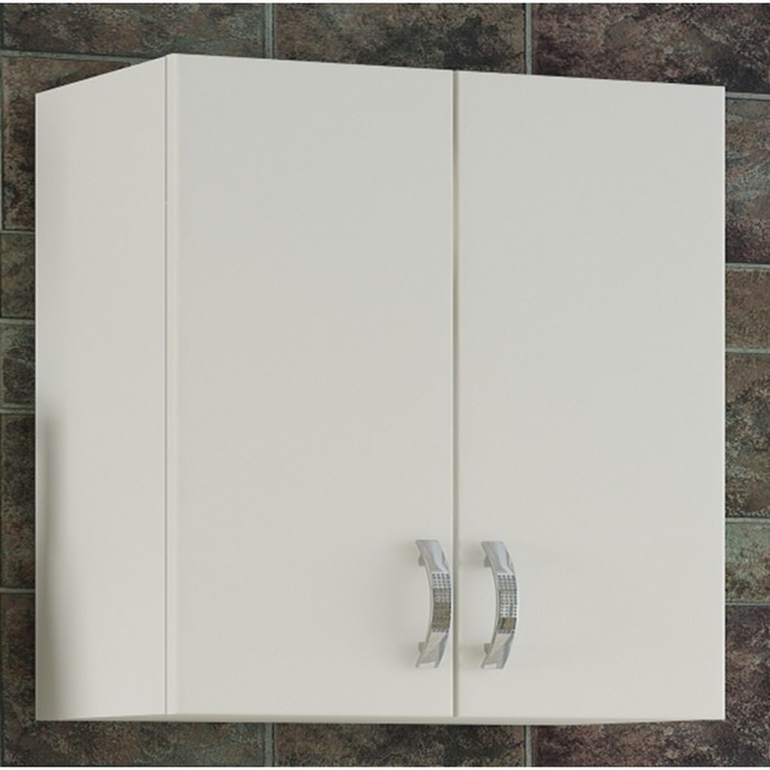Шкаф навесной Sun&amp;Aqua "Сити 50", 2 двери, цвет белый