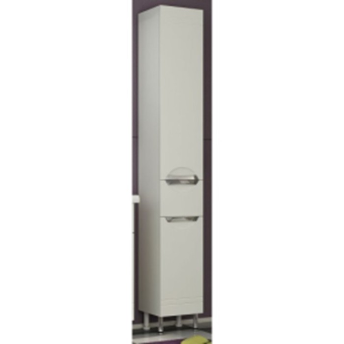 Пенал Sun&Aqua "Джика 30", 2 двери, 1 ящик, цвет белый