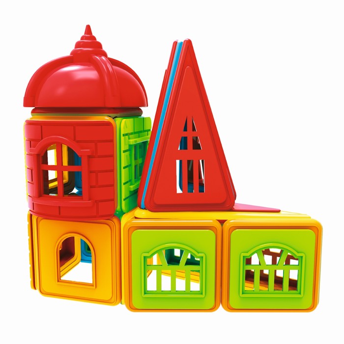 Конструктор магнитный «Замок», 160 деталей