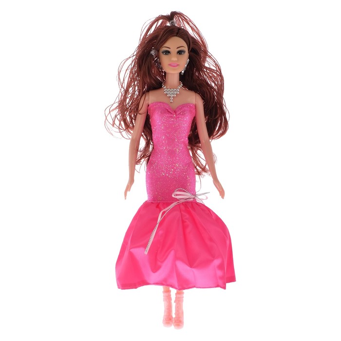 Кукла модель "Муза" в платье, с аксессуарами, МИКС