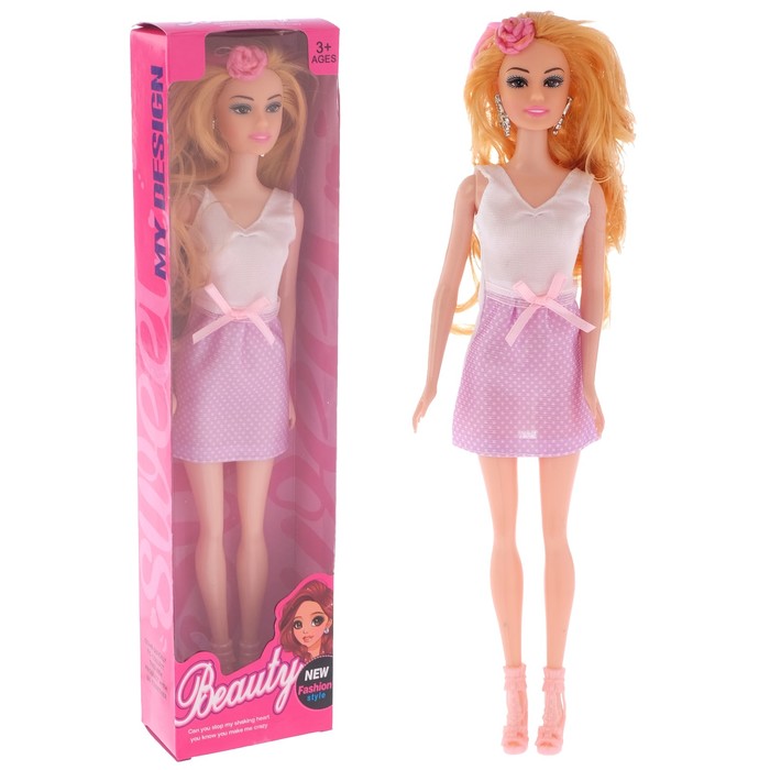 Кукла модель "Соня" в платье, МИКС