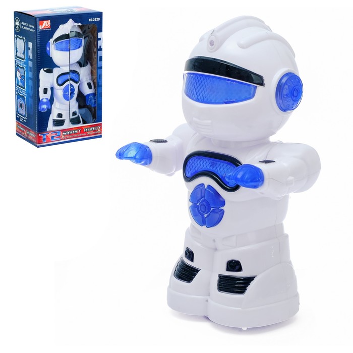 Робот «Космобот», ездит, произвольное движение, световые и звуковые эффекты, работает от батареек