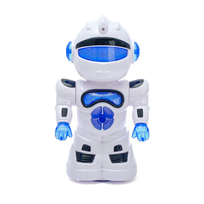 Робот «Космобот», ездит, произвольное движение, световые и звуковые эффекты, работает от батареек