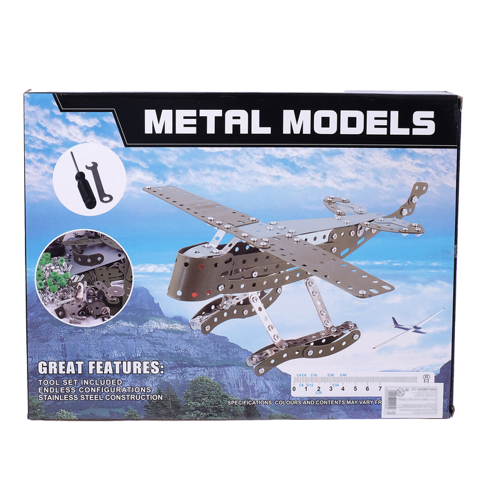 Конструктор металлический «Самолёт разведчик», 242 детали