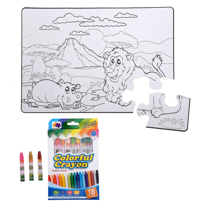 Коврик-пазл "Дикая природа"