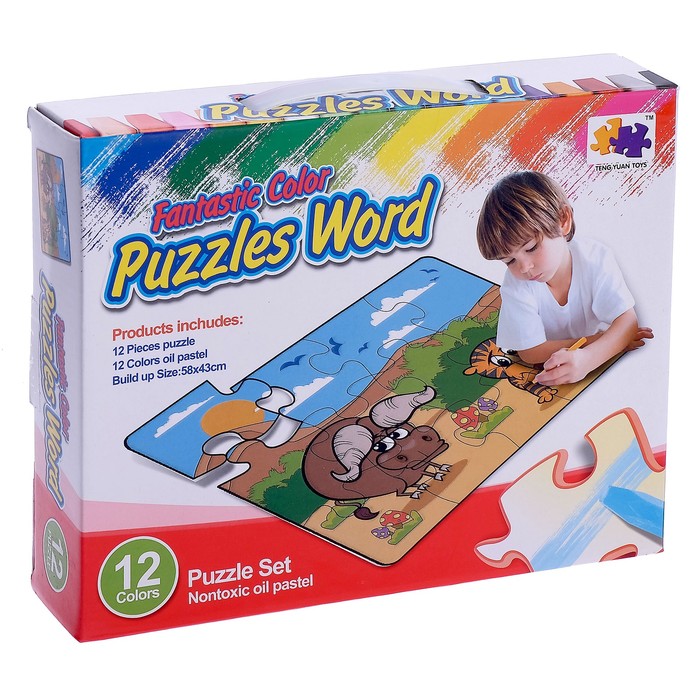 Коврик-пазл "Счастливый бык", 12 деталей